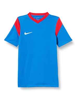 NIKE, Park Derby III, Camiseta De Fútbol De Manga Corta, Royal Blue/University Red/White, XL, Unisex-Hijo