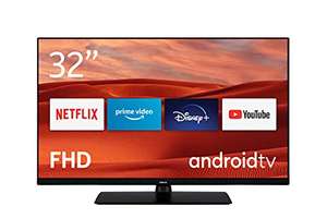 Nokia 32 Pulgadas (80cm) Full HD Televisor Smart Android TV (HDR10, DVB-C/S2/T2, Netflix, Prime Video, Disney+) - FN32GV310-2023