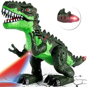 Oferta: TOEY PLAY Eléctrico Dinosaurios Juguetes con Luz y Sonido, Tiranosaurio Rex para Niños Niñas 3 4 5 Años