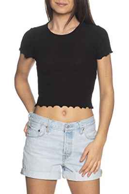 Only Onlemma S/S Noos Jrs-Camiseta de Manga Corta, Negro, S para Mujer