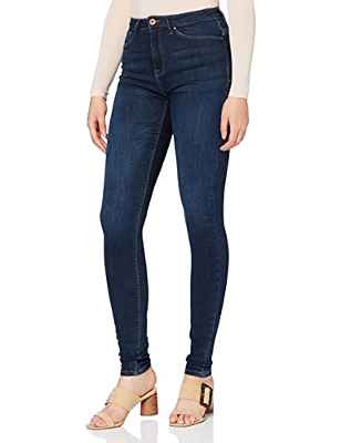 Only Onlpaola HW SK Dnm Jeans Azgz878 Noos Vaqueros Skinny, Azul (Dark Blue Denim), W27/L34 (Talla del Fabricante: Small) para Mujer