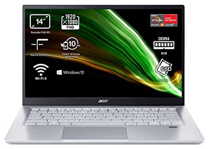 Ordenador Portátil 14" Acer Ryzen 5