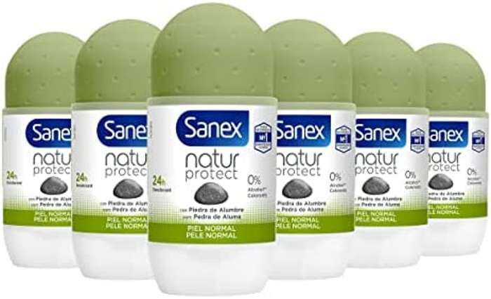 Pack 6 desodorantes Sanex Natur Protect