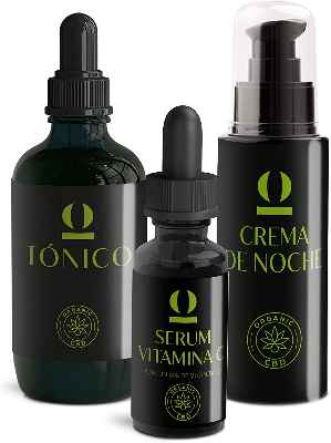 Pack Tónico, serum y crema de noche con cbd