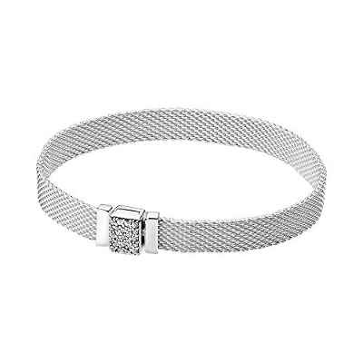 PANDORA Reflexiones, Pulsera, para Mujer, Gris ,19 cm