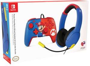 PDP Gaming Officially Licensed Mario Bundle for Switch Works with Switch OLED & Lite
