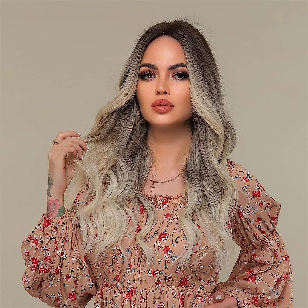 Peluca Rubia Larga Para Mujer