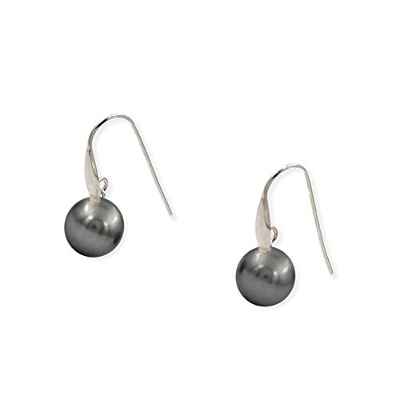 Pendientes de plata con perla Swarovski (Plata) Pendientes Mujer Plata de Ley 925 | Materiales Hipoalergénicos | Pendientes Plata | Pendientes Plata Mujer | S&S