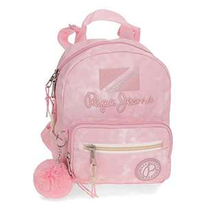 Pepe Jeans Holi Mochila de Paseo Rosa 19x23x8 cms Poliéster