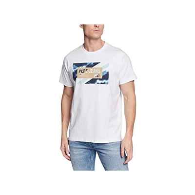 Pepe Jeans Rederick Camiseta, Blanco (White), XL para Hombre