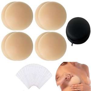 Pezoneras Adhesivas Invisibles de Silicona Ultra Finas Reutilizables Resistentes al Agua