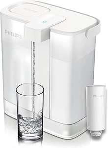 Philips Water AWP2980WH/31 Filtro de agua instantáneo (3 l, flujo rápido de 1 l/min, recargable mediante USB-C), Blanco
