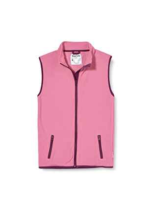 Playshoes Fleece-Weste Farbig abgesetzt Chaleco, Rosa (Pink 18), 116 para Niñas