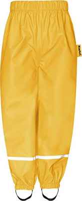 Playshoes Rain Pants Pantalones Impermeable, Amarillo (Gelb 12), 128 Unisex niños