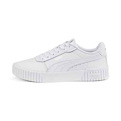 PUMA Carina 2.0, Zapatillas Mujer, Puma White/Puma White/Puma Silver, 39 EU