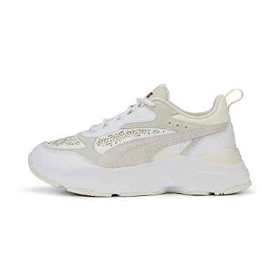 PUMA Cassia Laser Cut, Botas de fútbol Mujer, White, 37 EU