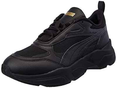 PUMA Cassia, Zapatillas Mujer, Negro Team Gold, 36 EU