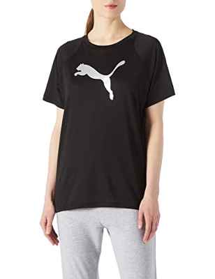 PUMA Evostripe tee Camiseta, Mujer, Black, s