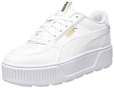 PUMA Karmen Rebelle, Zapatillas de tenis, Mujer, Puma White-Puma White, 40.5 EU