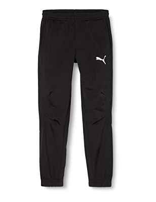 PUMA Liga Sideline Poly Pant Core Jr Pantalón, Niños, Negro (Negro/Blanco), 152