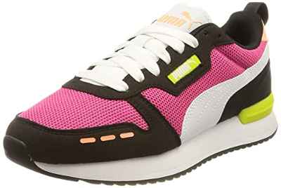 PUMA R78, Zapatillas de Running Unisex Adulto, Purple White Black Pink, 42 EU