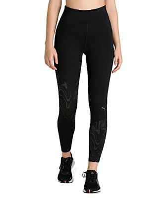 PUMA Run Graphic HW 7/8 Tight W Mallas, Mujer, Negro Black, XS