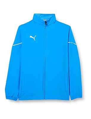 PUMA teamRISE Sideline Jacket Jr Chaqueta de Entrenamiento, Unisex niños, Electric Blue Lemonade Black, 176