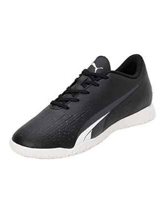 PUMA Ultra Play It Jr, Zapatillas de fútbol, Negro, Blanco, 35 EU