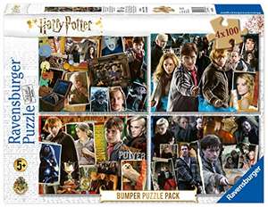 Ravensburger Puzzle Harry Potter, Pack 4x100 Piezas