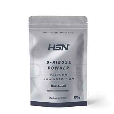 Ribosa en Polvo de HSN | Suplemento para Energía | Energizante Natural + Rendimiento Deportivo | Vegano, Sin Gluten, Sin Lactosa, 150gr