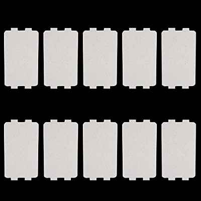 RtottiM 10 placas de mica para microondas de mica de 116 × 64 mm, cubierta de conductor hueco para microondas, accesorios de reparación, disco de mica para microondas