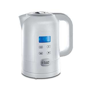 Russell Hobbs Hervidor de Agua Eléctrico Precision Control - 1,7 litros, pantalla LCD con temperaturas regulables