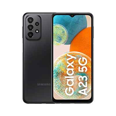 Samsung Galaxy A23 5G (128 GB) Negro - Smartphone Android de 4 GB de RAM, Teléfono Móvil Libre con batería de 5000 mAh y pantalla de 6,4'' (Versión ES)