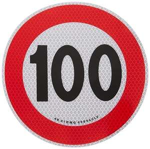 Señal de Límite de Velocidad 100 km/H Homologada EU