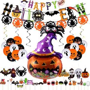 Set de Globos de Halloween 64 Piezas para decoración