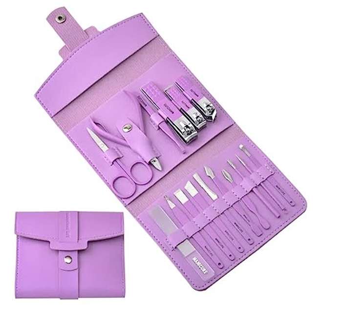 Set de Manicura y Pedicura 16 PCS acero inox