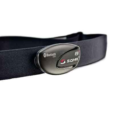 Sigma Banda torácica R1 Blue COMFORTEX+ Bluetooth Smart para RC Move, Unisex, Negro, Azul