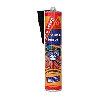 Sika 7487 Sellador de Juntas Elástico y Adhesivo Multiusos, Negro, 300 cm³