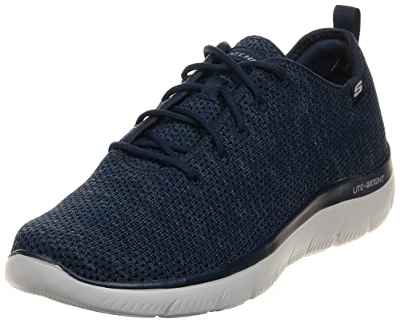 Skechers 232394 Nvy, Zapatillas Hombre, Ribete de Punto Azul Marino, 43 EU