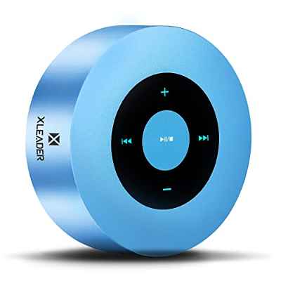 [Smart Touch] Altavoz inalámbrico XLeader SoundAngel A8 (3rd Gen) Pequeño Altavoz Portátil con Estuche Impermeable de Viaje 15H Tiempo de Reproducción Micrófono Tarjeta TF AUX para Outdoot Playa Azul…