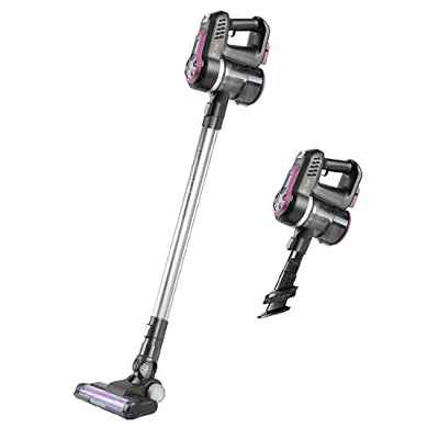 Solac Turbobat Expert- Aspirador sin cable 2 en 1. Aspirador Escoba y Aspirador de Mano. 2 velocidades. Accesorio lanza y cepillo. Cyclonic System. Filtración HEPA. Capacidad 0.9l. Luz LED. Silencioso