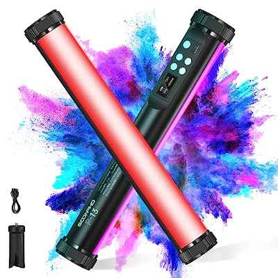 SOONPHO Lámpara de vídeo LED RGB, barra de luz para fotografía, rotación de 360°, mini magnética, con batería incorporada, 2500 – 9000 K, RGB para anime, figura de disparar