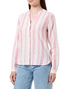 Springfield Camisa Cuello Mao Lino Algodón Mujer