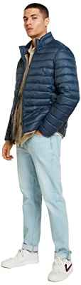 Springfield Chaqueta acolchada, Chaqueta Hombre, Azul Medio (Medium Blue), XL