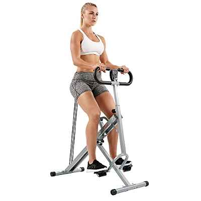 Sunny Health and Fitness - Máquina de Remo Vertical Row-N-Ride, para Sentadillas, Color Gris, Talla única