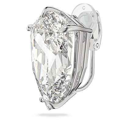 Swarovski Pendiente Individual Mesmera para Mujer, con Baño de Rodio, Cristal Swarovski, con Cierre de Clip, Colección Mesmera de Swarovski