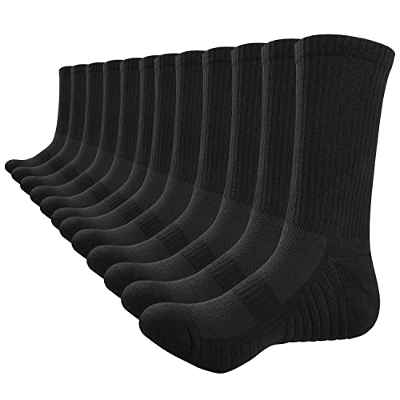 TANSTC Calcetines Altos Hombres Mujeres 39-42 Calcetines De Algodón De Deporte Ciclismo Futbol Running Invierno Verano Antiampollas Senderismo Trekking Skate Calcetines Largos Multipack 6 Pares, M