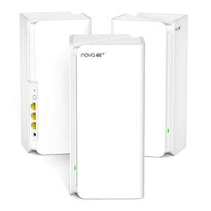 Tenda Nova MX21 Pro AXE5700 Juego de 3 x Tribanda Mesh Wi-Fi 6E Sistemas para Toda la Casa, Wi-Fi 6 Mesh