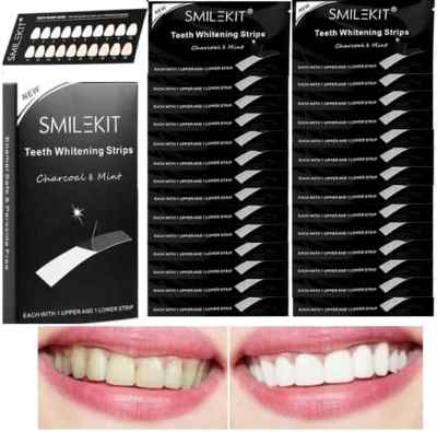 Tiras de carbón activo para dientes