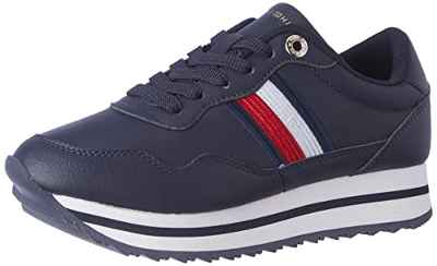 Tommy Hilfiger Corredor Esencial, Tenis Runner Mujer, Azul Espacial, 40 EU